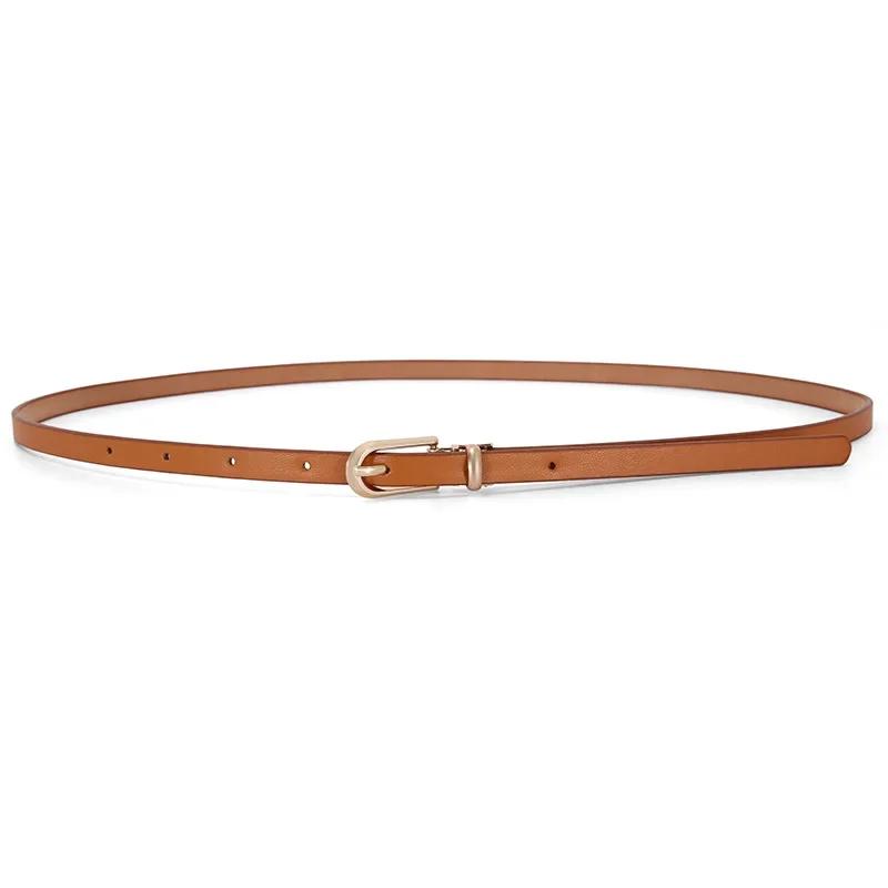 New Arrival Decorative Belt for Dresses and Sweaters Skinny PU Leather Belts for Women with Various Colors
