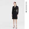 ELLASSAY Women's Black Plaid Shirt Dress