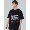 Black T-Shirt with Car Graphic and Stand Out Get Ready Text for Casual Wear