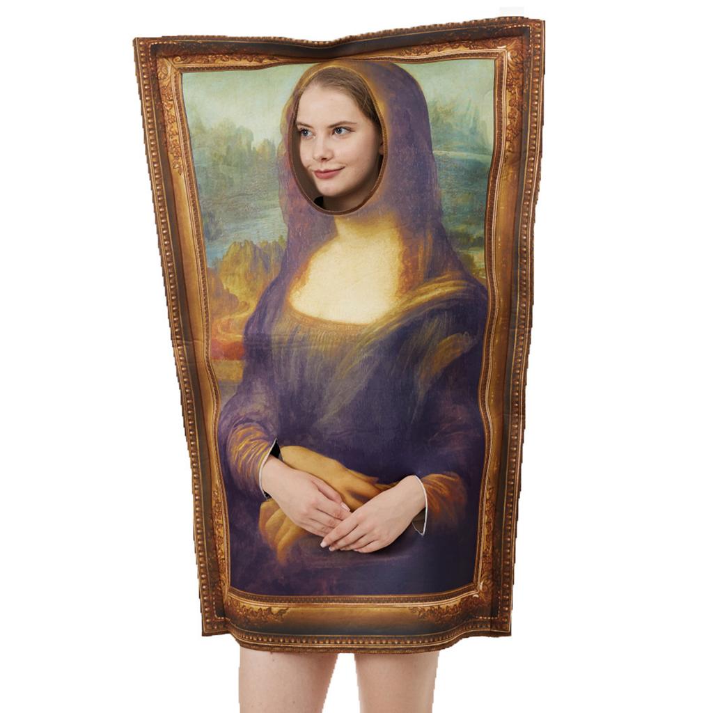 Halloween Mural Costume for Adults Funny Famous Paintings Cosplay Outfits for Halloween Bar Party
