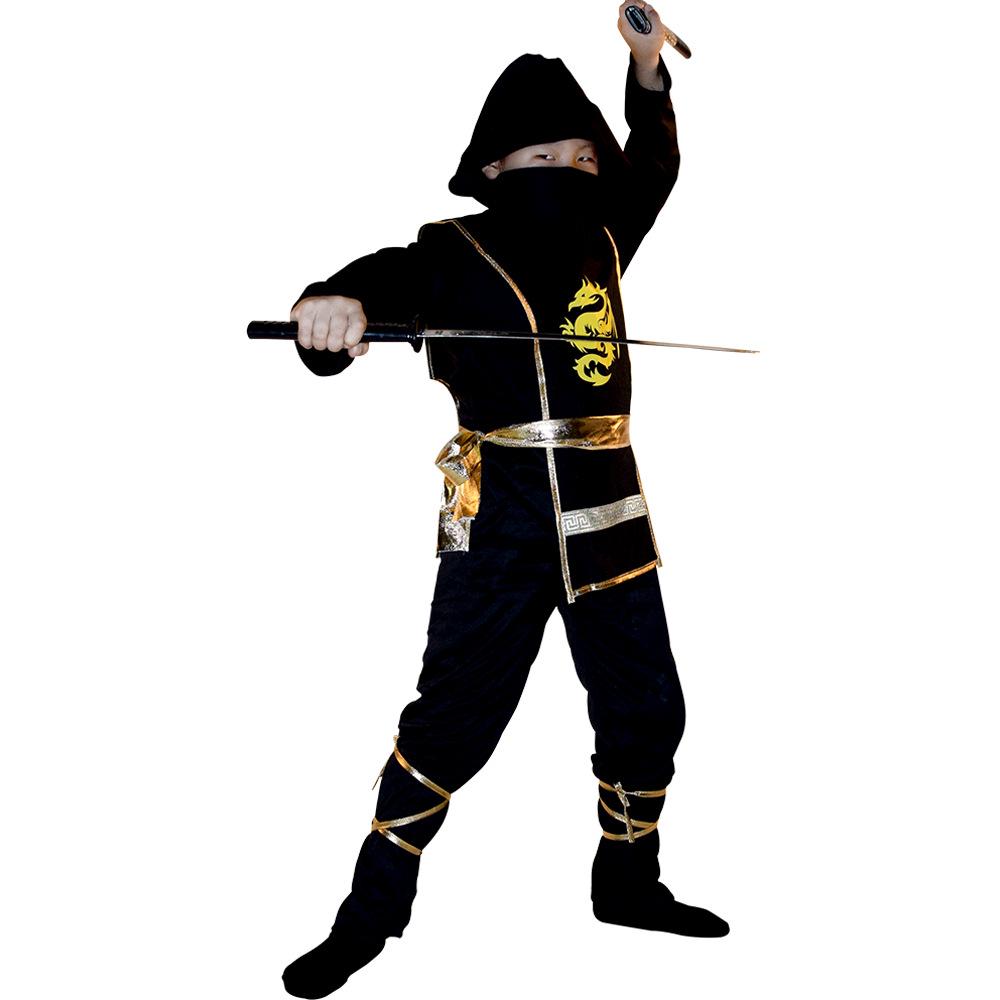 Costum Cosplay Samurai Ninja pentru Copii de Halloween pentru Joc de Rol și Spectacol
