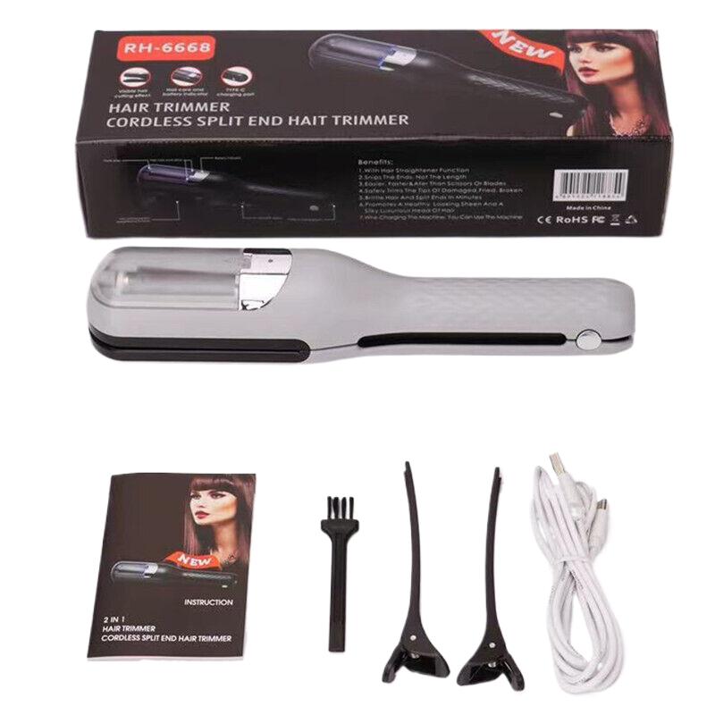Portable Electric Hair Clipper Multi-Feature Rechargeable Split-End Hair Trimmer