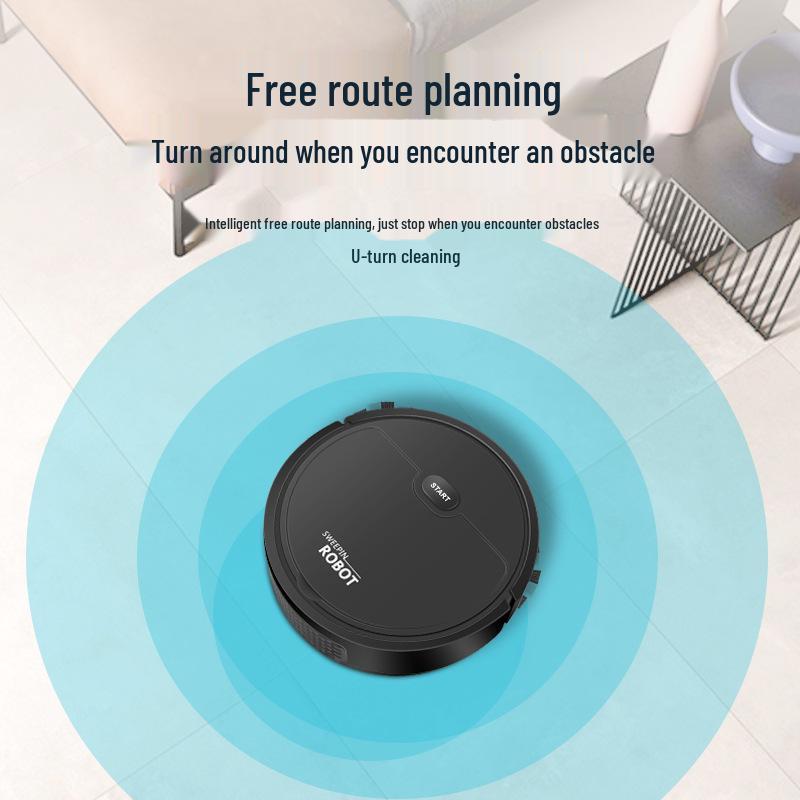 Aspiradora y Fregona Robot Inteligente Mini - Limpiador Doméstico y Recogedor de Polvo Todo en Uno