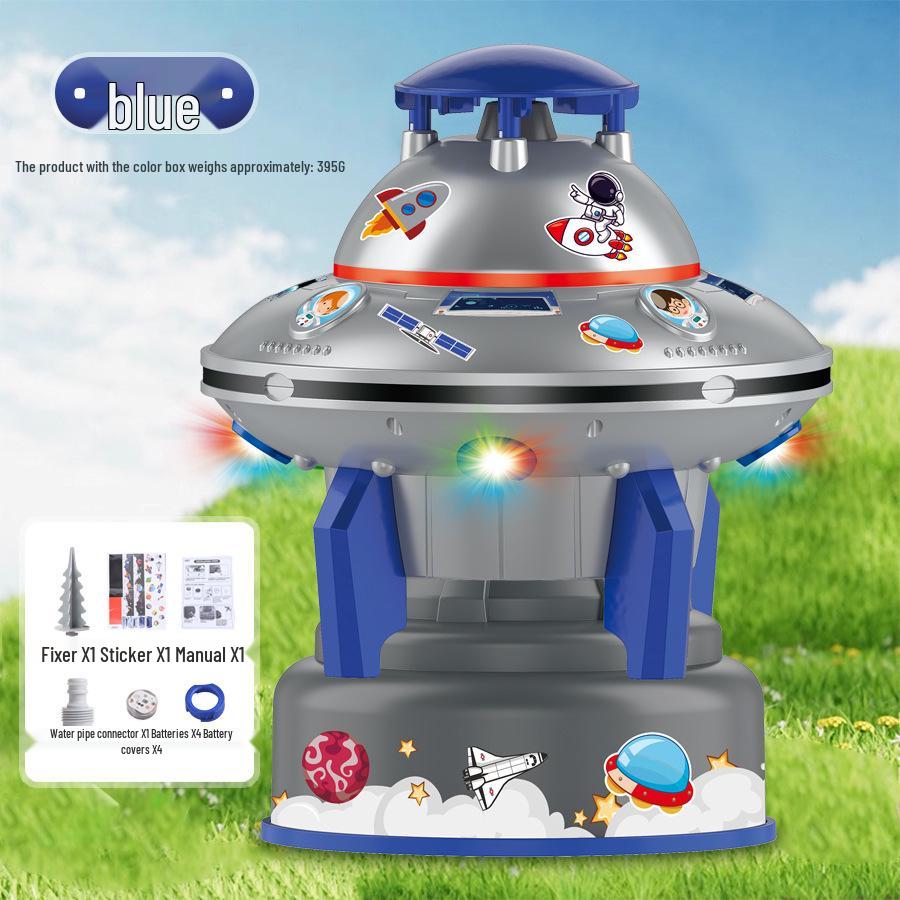 Трансграничный летающий ракетный разбрызгиватель: Детская вращающаяся световая водяная игрушка