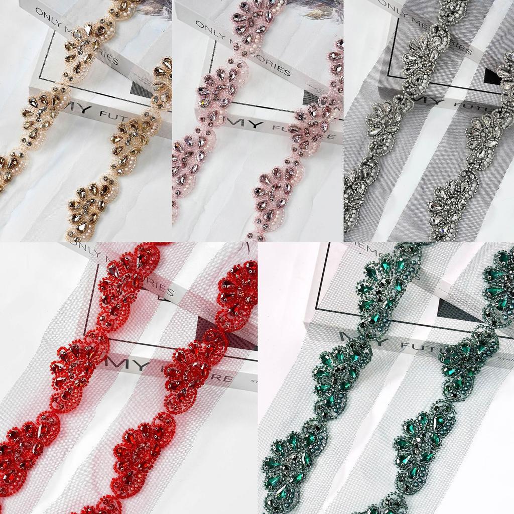 Solid Color Computer Nail Drill Lace Stage Clothes Curtains Clothing Headgear Decorative Cloth Stickers