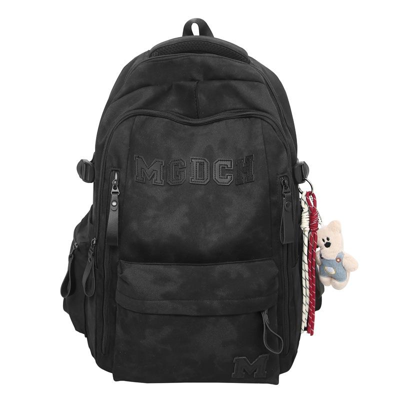 New schoolbag Korean version ins tooling style trend couple backpack large capacity middle and high school students air cushion backpack