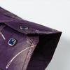 Slim Fit Autumn Men Top All Match Polyester Lapel Collar Male Dress Shirt