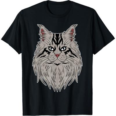 Maine Coon Cat T-Shirt(3)