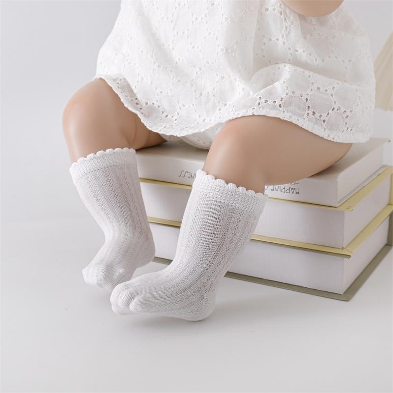3Pairs/lot Socks For Baby Girls Newborn Lace Ruffle Summer Thin Mesh Toddler Children's Girls Socks White Princess Kids Sock Summer