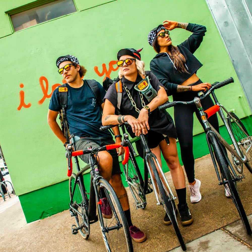 Gudar Sunglasses Whiskey Shots with Satan OG Lightweight Polarized Lenses UV Protection Stay In Place Polarized Color Lenses Mirror Lenses Men Women