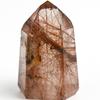 Eigado Rutilated Quartz 53mm Natural Quartz Power Good Luck In and Overall Good Point, Tall, Stone, Stone, Work, Money, Fortune, 2509-point-Rut-02