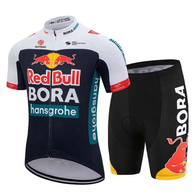 Mens Cycling Jersey Bib Shorts Set Quick Dry Breathable Road Bike Outfit Ride