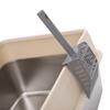 Stainless Steel Cat Litter Box Semi-closed Splash-proof Cat Sandbox Easy Cleaning Cats Toilet High Load-bearing Pet Toilets
