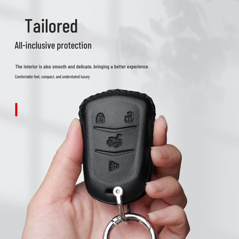 Premium Key Case for Cadillac: XT4, CT5, XT5, CT6, CT4, XT6, GT4 Models - Full Wrap Protective Shell