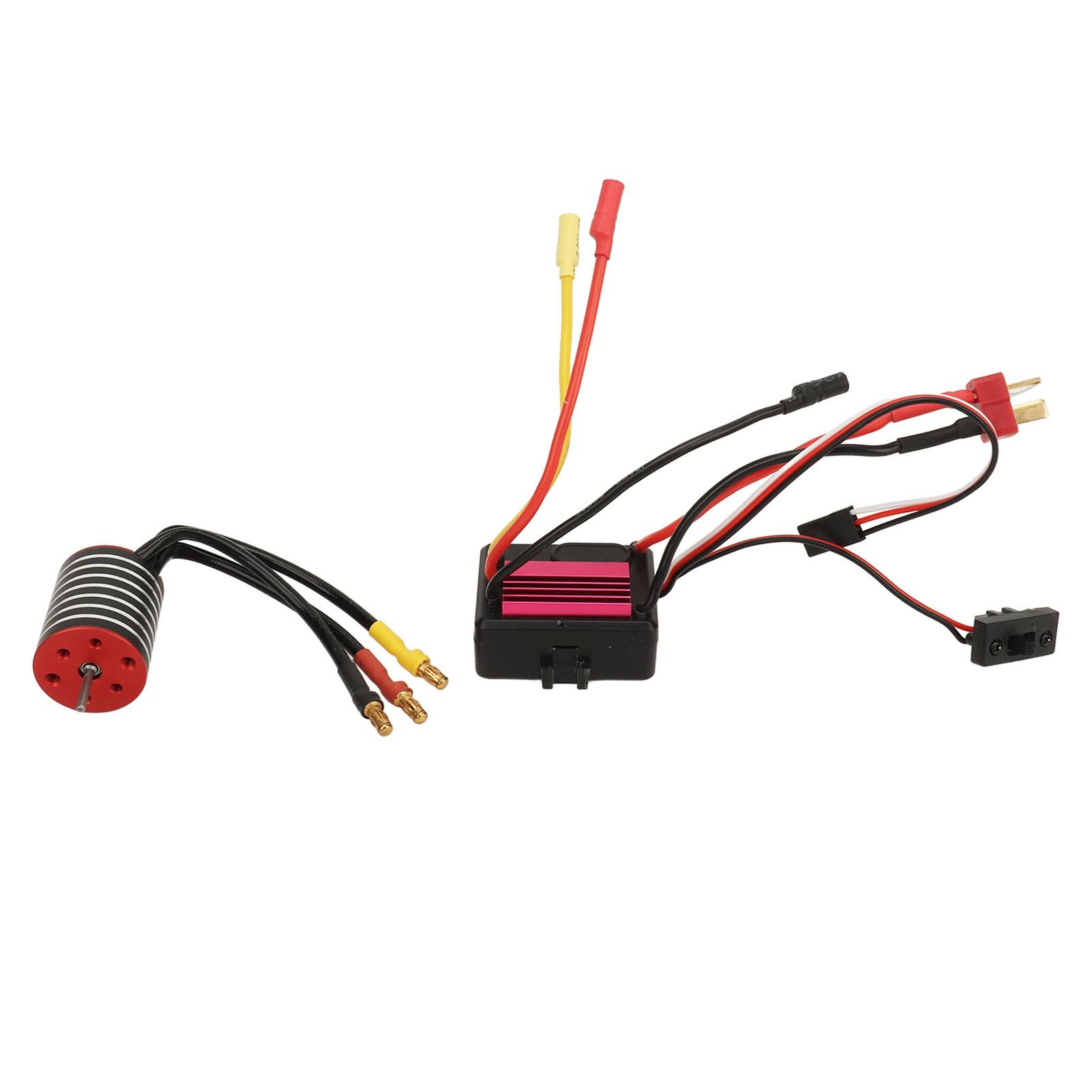 

2430 Brushless Motor 35A Brushless ESC Accurate Brushless Motor ESC Set for Traxxas 1 16 1 18 RC Car 6300KV 7200KV