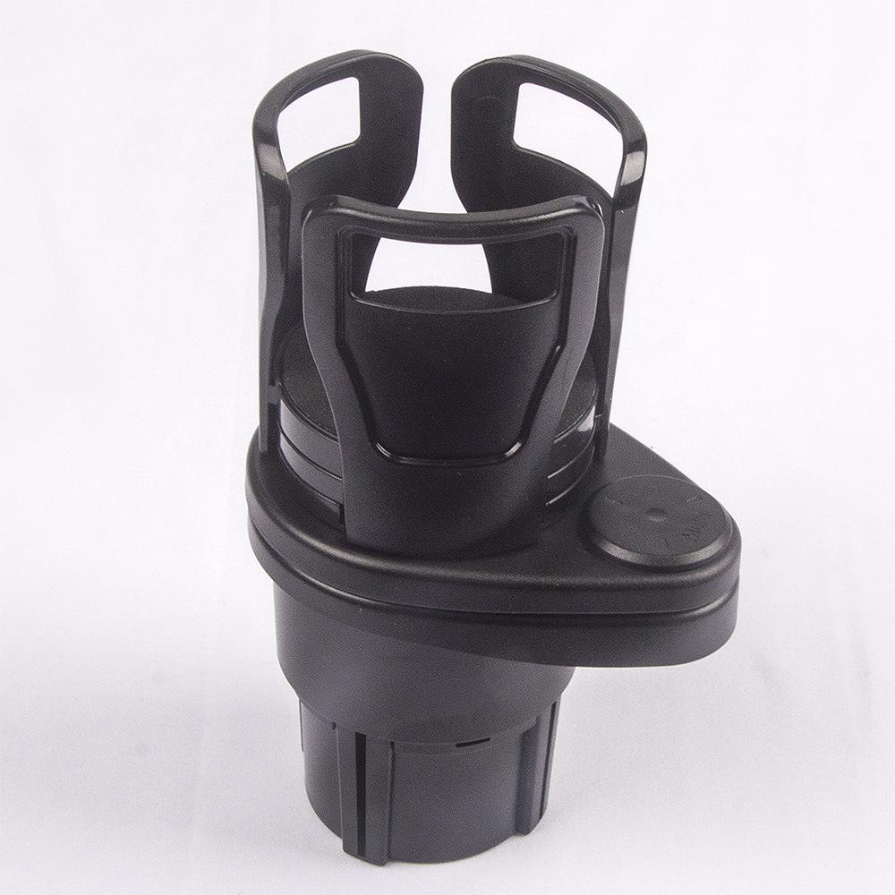 2 in 1 Multifunctional Dual Drink Holder Car 360 Degree Rotating Base Car Cup Holder Expander Adapter