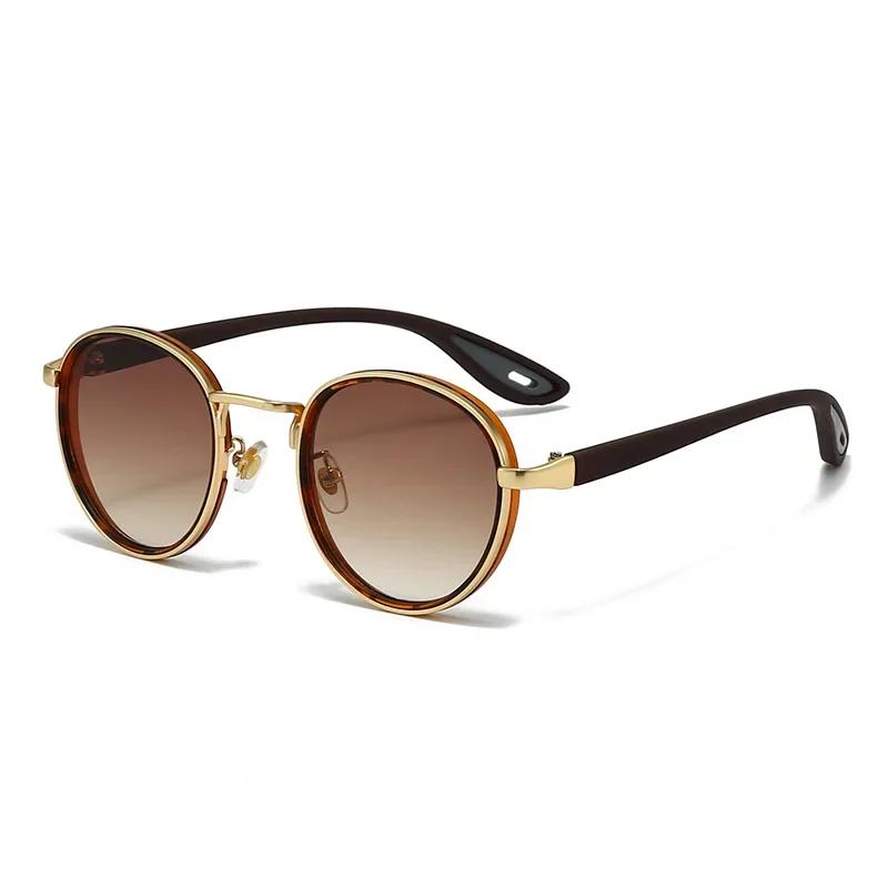 Vintage Designer Sunglasses Men Round Fashion Plastic Titanium UV Protection High Quality Sun Glasses for Men Women Outdoor