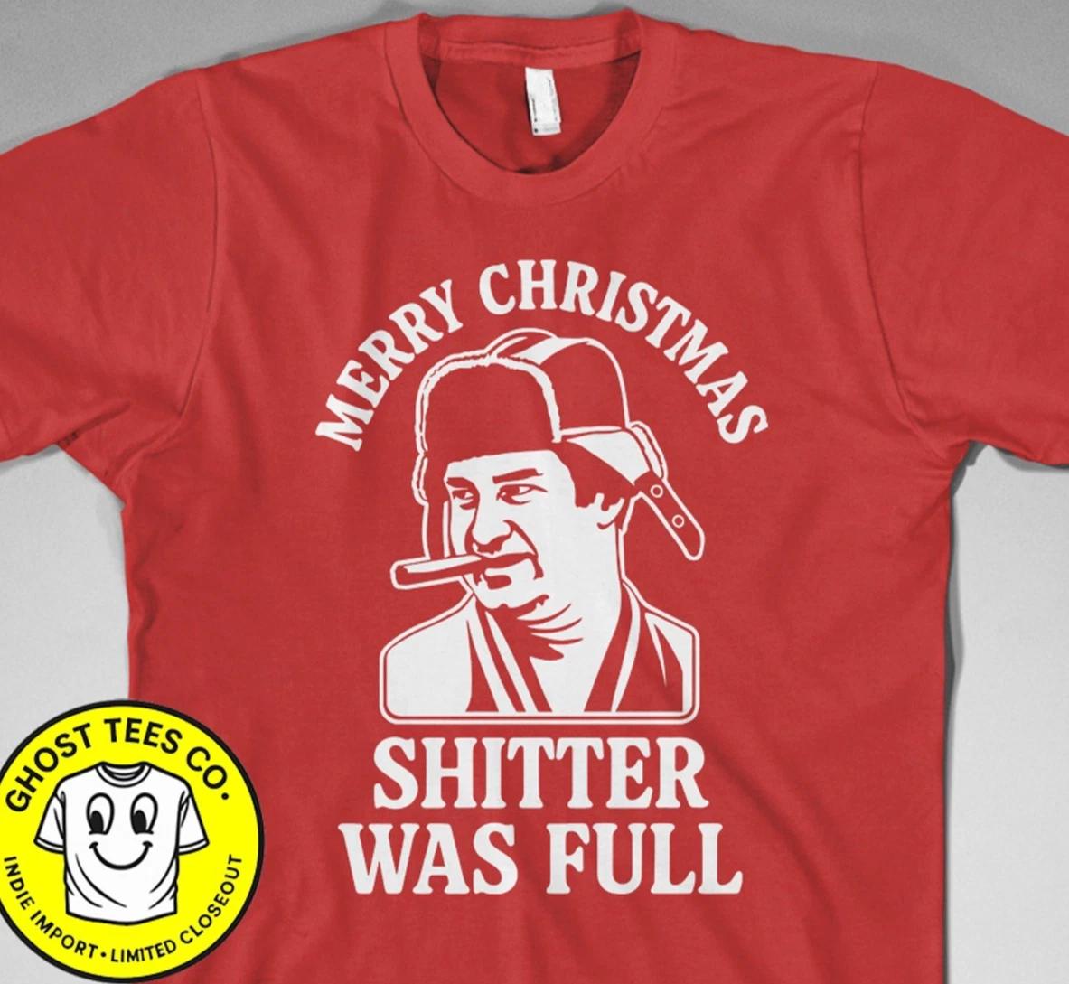 Merry Christmas Shitter s was full T Shirt eddie RV life christmas 1989 vacation S
