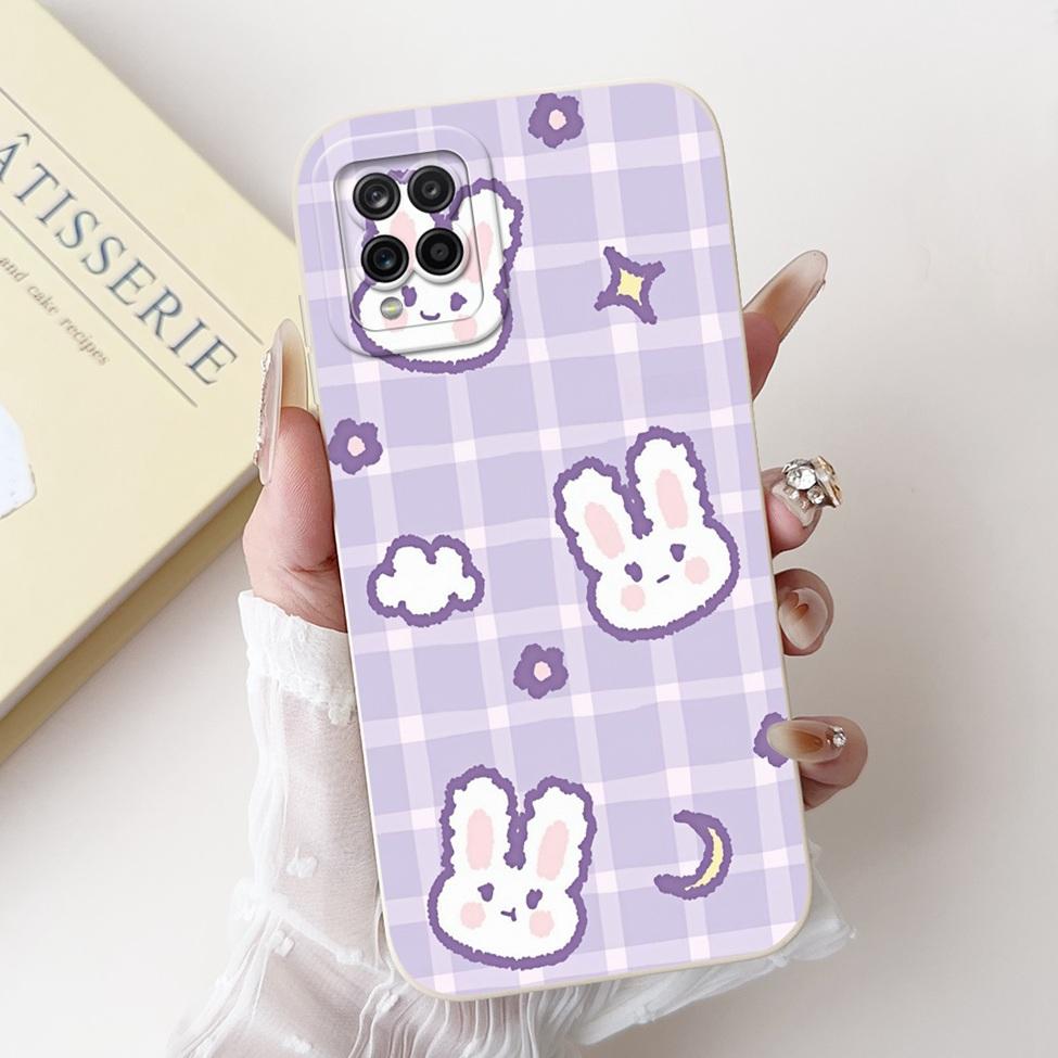 Funda For Samsung A12 Case A125F Silicone Cute Kawaii Luxury Fashion Flowers Cover For Samsung Galaxy A12 Phone Case Shockproof