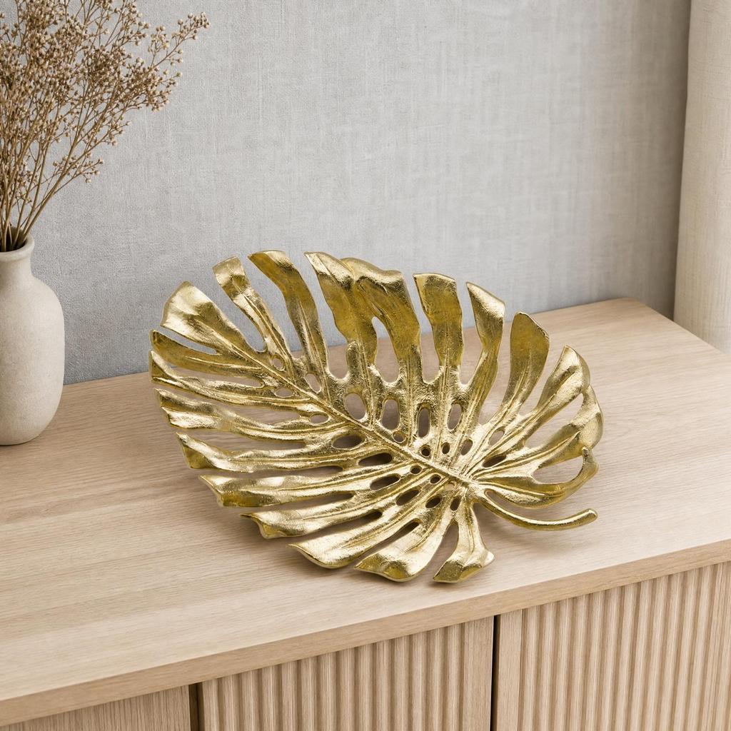 Leaf-Shaped Decorative Dish Small Sculptural Leaf Boho for Entryway