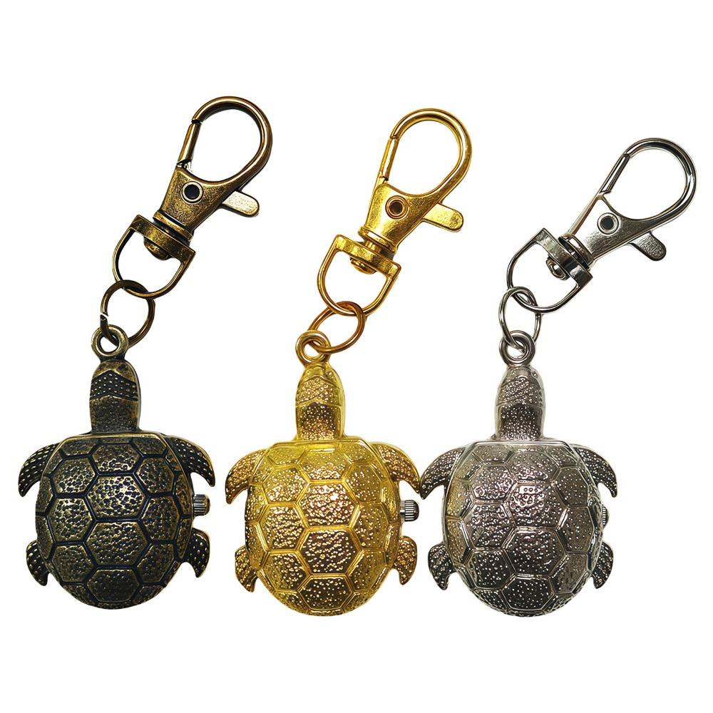 Alloy Turtle Watch Flip Cap Necklace Watch Creative Pocket Watch Gift