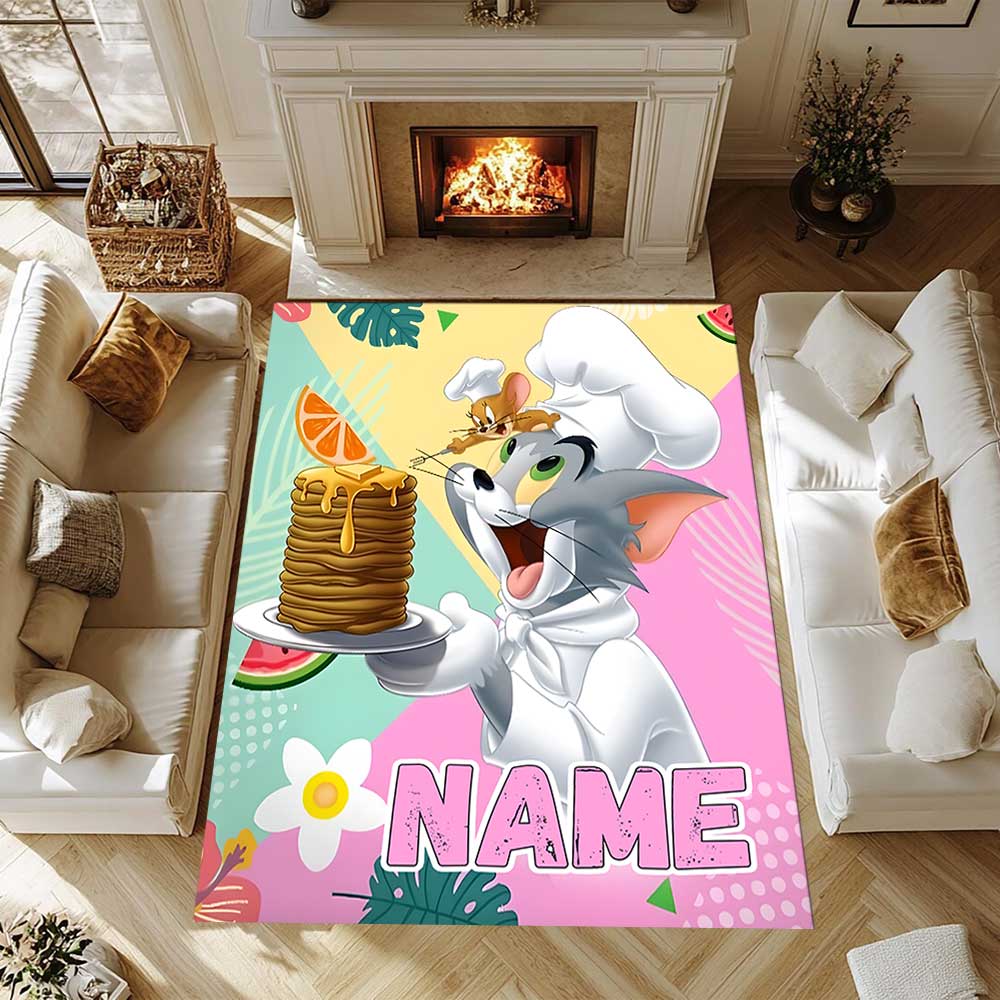 Warner Bros. Lavori (75) Personalizza il tuo tappeto con nome, cuscino per sedia da ufficio, regalo per camera da letto, soggiorno di casa.