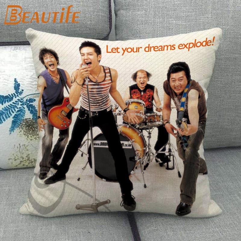 Custom Jang Keun Suk HOT KPOP Pillowcase 45X45cm Wedding Decorative Eco-Friendly Cotton Linen Fabric Pillow Case