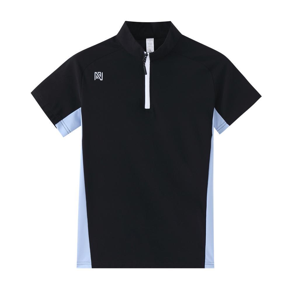 Adult & Children's Quick Dry Half-Zip Sports T-shirt for Table Tennis, Badminton & Fitness
