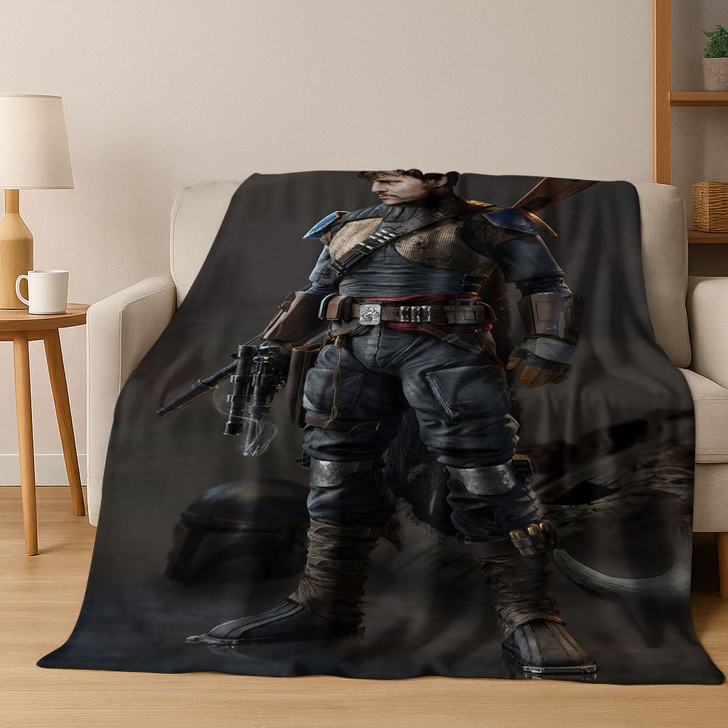 3D Jose Pedro Balmaceda Pascal Star Flannel Blanket Soft Warm Blanket for Bedroom Living Room Bed Travel Camping Picnic Gift