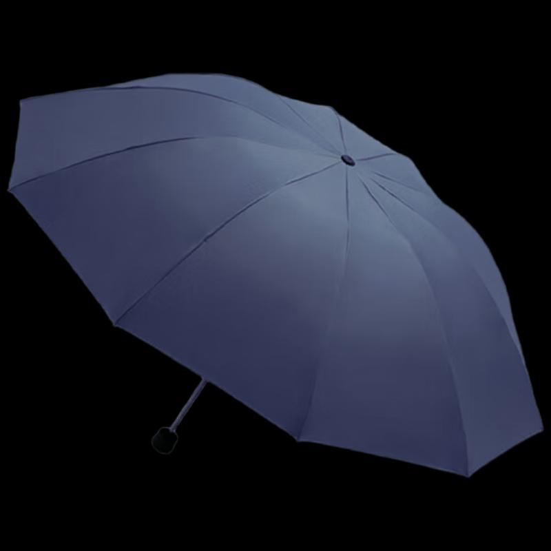 

Tiantang Oversized Black Vinyl 3-Fold UV Umbrella