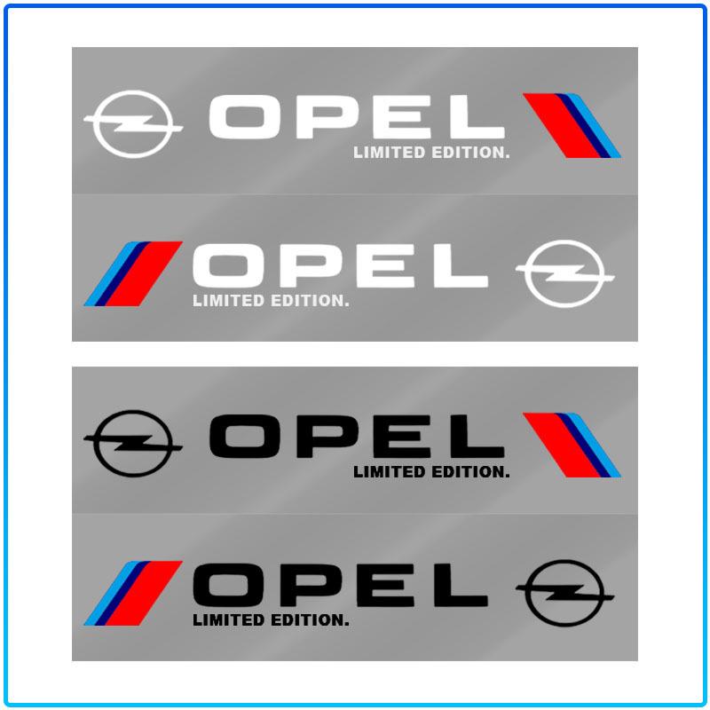 2Pcs Car Body Decoration Stickers Door Personalized Sport 3D Stickers For Opel Astra H G J Insignia Mokka Zafira Corsa Vectra B C D