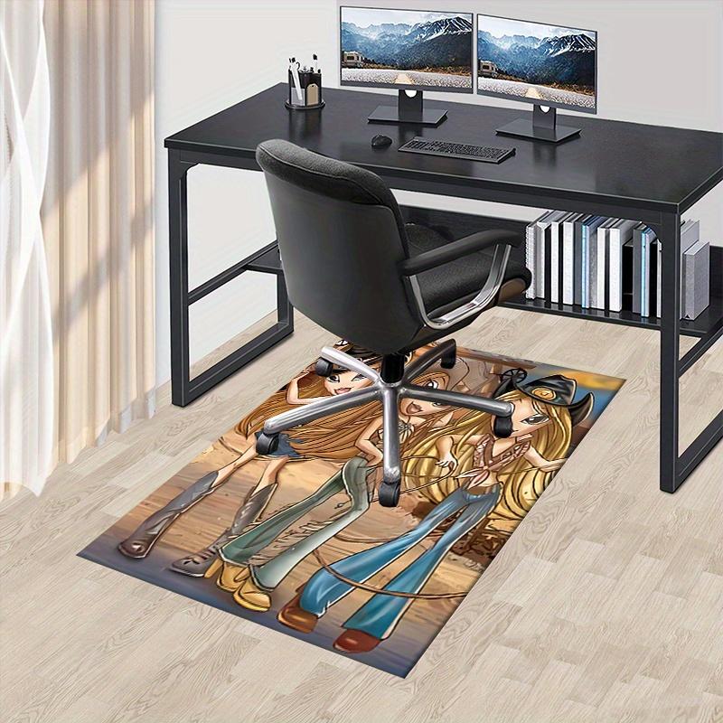 1pc Cowgirl,Western,Bratz Office Carpet Soft Polyester Entrance Carpet Washable Non slip Machine Was