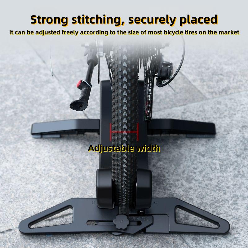Adjustable Bicycle Floor Bracket for Mountain Bike Sliding Stable Durable Bicycle Display Rack 30-80mm for Easy Portability
