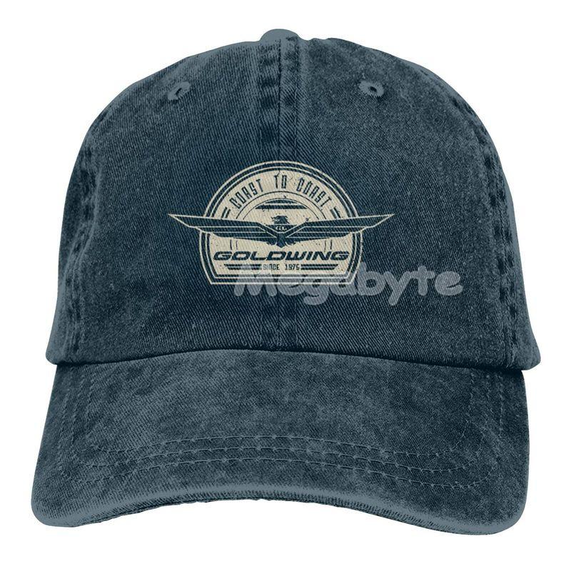One Nation Design Goldwing Retro Sports Cool dospělá džínová čepice s venkovní neformální sportovní čepicí černá