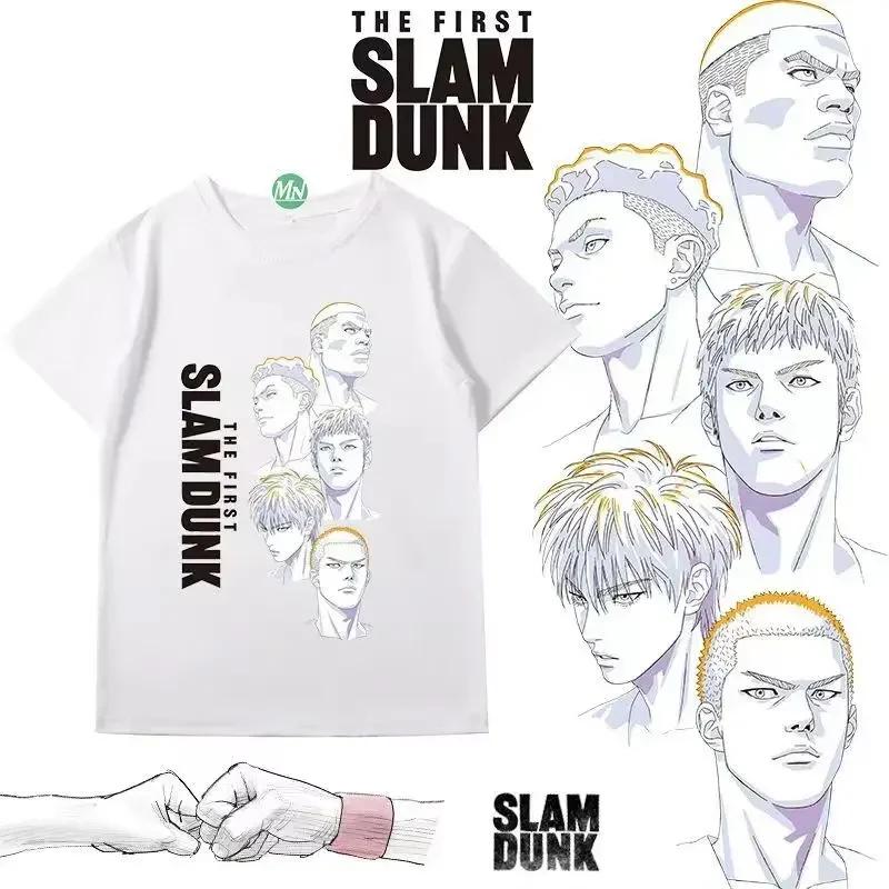 Мужская японская аниме футболка The First Slam Man Slam Dunk Команда по баскетболу Сёхоку Dunk Футболка Сакураги Ханамити Принт Мужские футболки 4XL