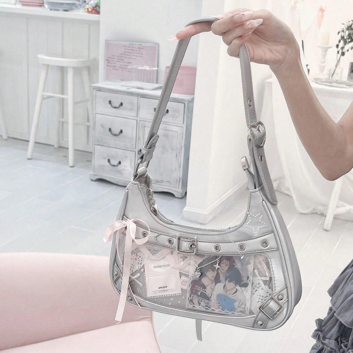 Sac à Bandoulière Mode Sac d'Aisselle Sac Bandoulière Sac pour Femmes Silver multicolore