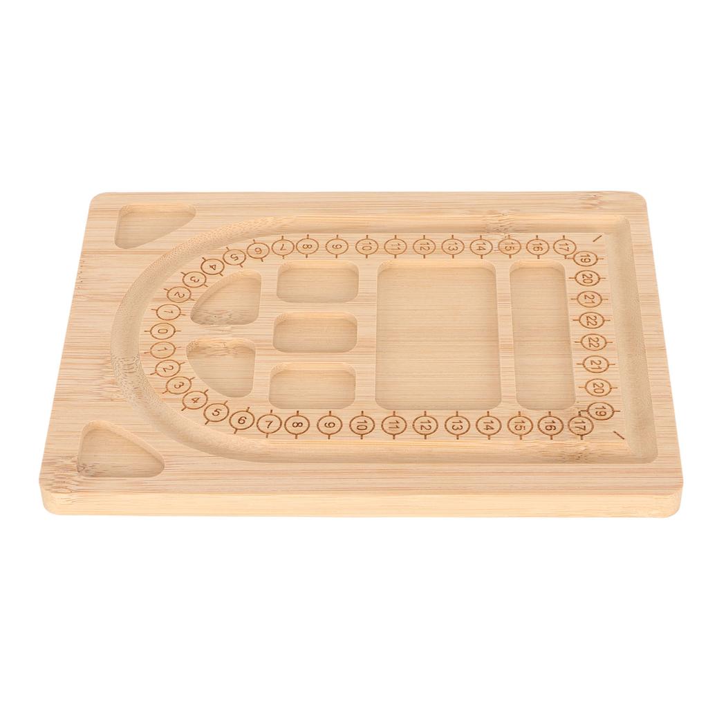 Bead Board Durable Exquisite Bamboo Bead Design Board Multipurpose Beading Tray for Bracelet