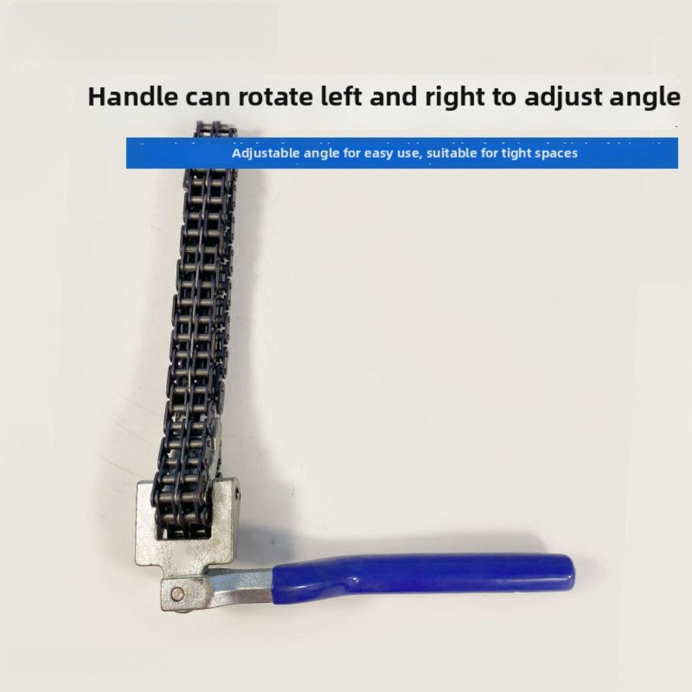 

Chain Filter Wrench with Adjustable Angle Handle and Double Hook Spring Lock for Secure and Efficient Oil Grid Disassembly China Mainland