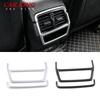 For Skoda Kodiaq Karoq GT Rear Air Outlet Cover Interior Mouldings Armrest Conditioning Vent ABS Sticker Frame Accessories 2pcs