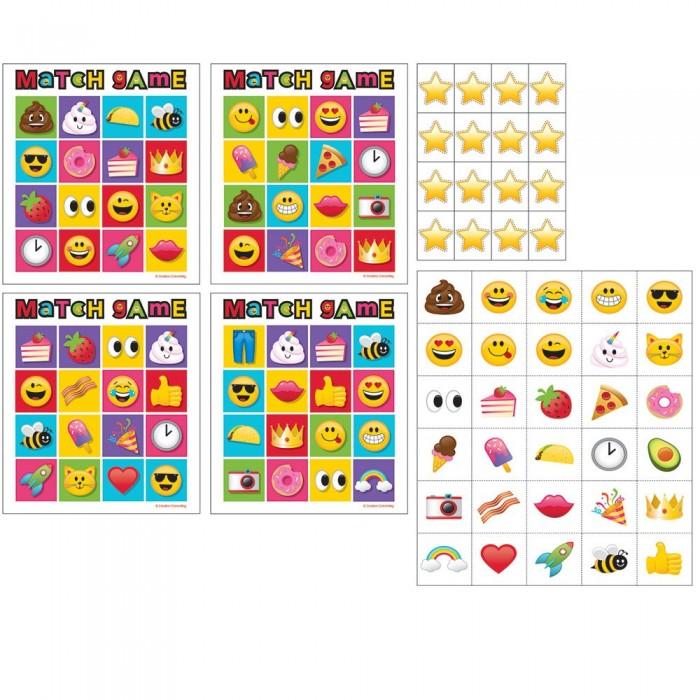 Creative Party Emoji Bingo Cards Set (Pack of 10)