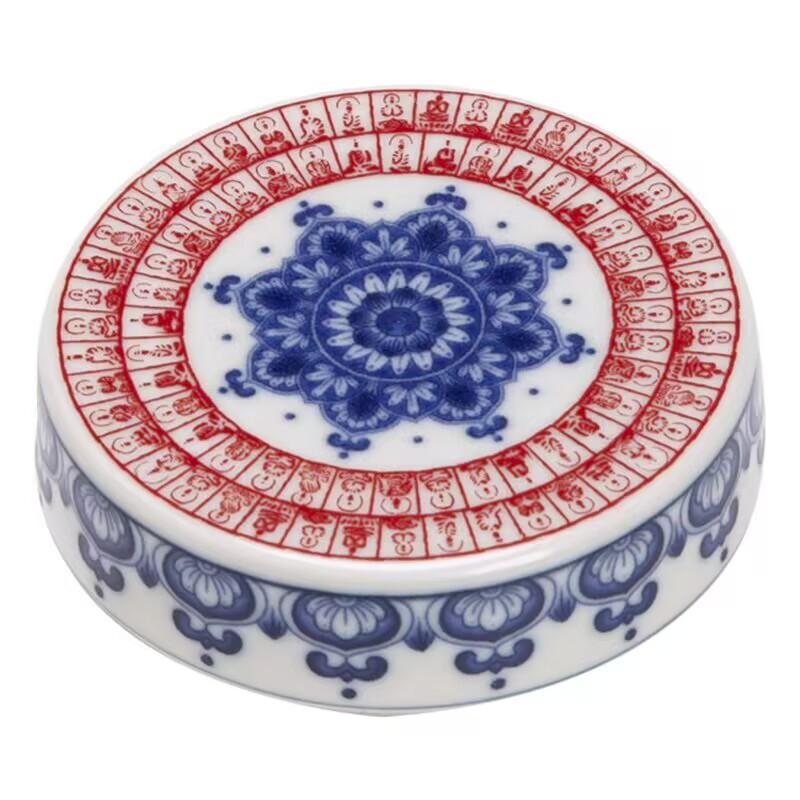 

Сине-белая подставка-подкладка для крышки керамического горшка, бытовая, для чайной церемонии кунг-фу