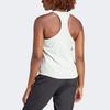 Adidas Own The Run Tank Top Reflective Stripes Round Neck Running Vest Women Tops Green IN2964