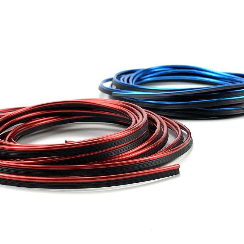 UNIVERSAL 5M CAR DIY Moulding Trim Interior Exterior Dashboard Edge Protection Decoration Strip Line Chrome Styling Accessories