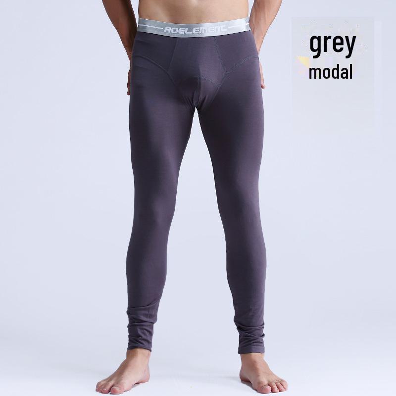 Men's Slim Fit Thin Warm Leggings for Autumn and Winter