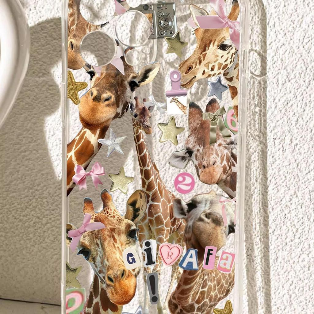 Deer Photo Drop-Proof Transparent Case for iPhone 14-17 Pro Max