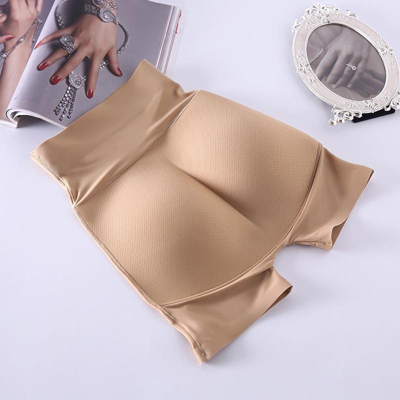 High-Waist Seamless Padded Buttocks Enhancer with Breathable Abdomen Support for Women