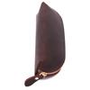 Collasaro Handmade Leather Pencil Case, Large Capacity, Stylish, Slim, and Simple (Brown)