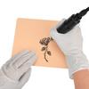 Tattoo Practice Skin Silicone 1Mm Double-Sided Reusable Artificial Skin for Contouring Shading Microblading Eyebrow Makeup