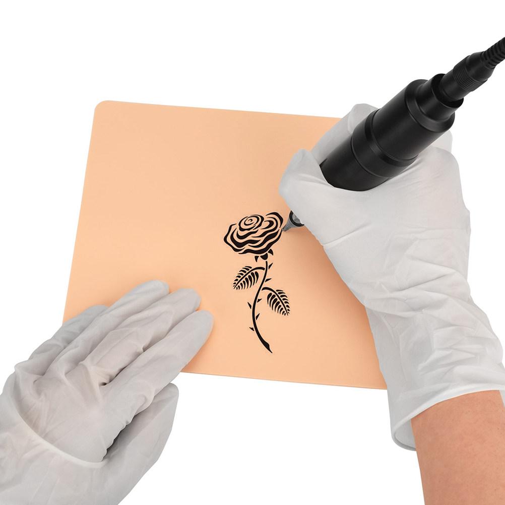 Tattoo Practice Skin Silicone 1Mm Double-Sided Reusable Artificial Skin for Contouring Shading Microblading Eyebrow Makeup