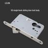 LeLang European Standard Sliding Door Hook Lock Body, 50mm Hole Spacing, Indoor Push-Pull Door Hardware Accessories.